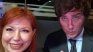 Ninfa Alvarenga junto a Javier Milei.