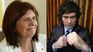 Patricia Bullrich y Javier Milei. 
