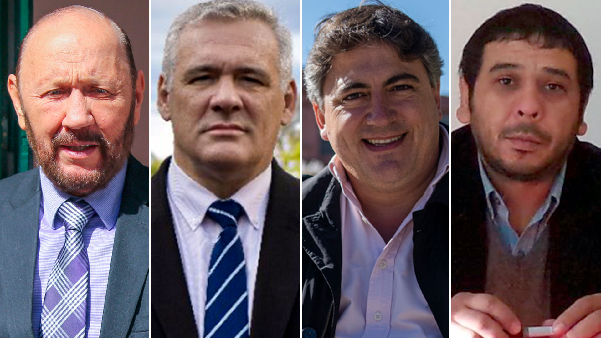 Todos los candidatos a gobernador en las elecciones 2023 en Formosa: Gildo Insfrán, Fernando Carbajal, Francisco Paoltroni y Fabián Servín.