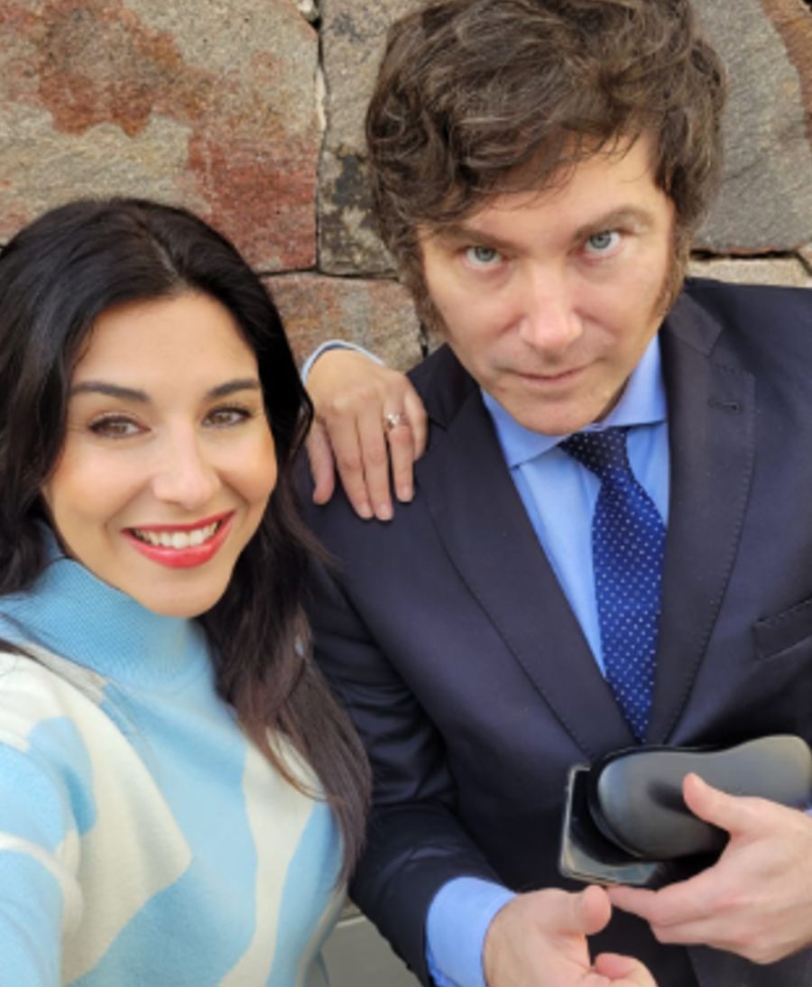 Marcela Pagano y Javier Milei 20230622
