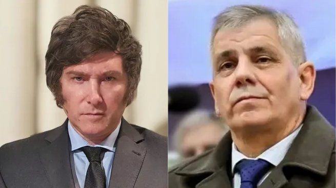 Javier Milei y Guillermo Britos.