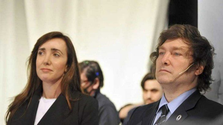 Javier Milei y Victoria Villarruel, candidatos presidenciales de La Libertad Avanza.  