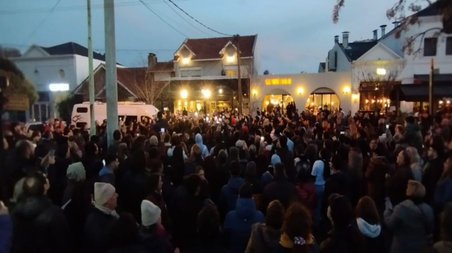 20230729 Javier Milei en un acto en Mar del Plata.