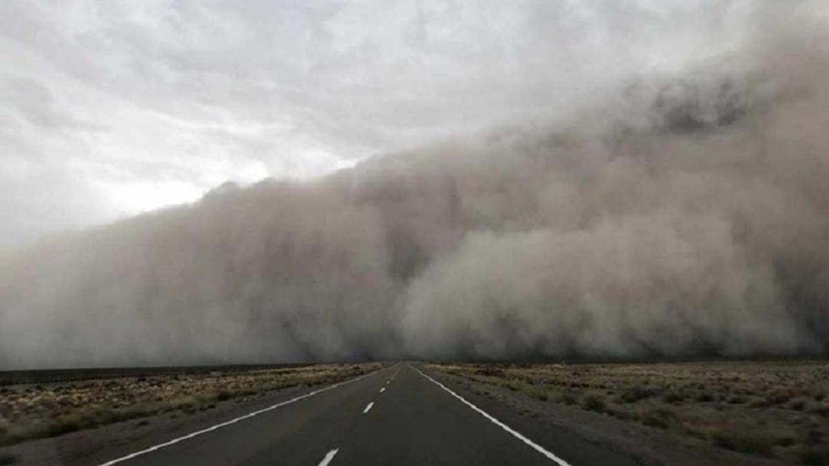 a situacin de mayor complejidad en cuanto al clima se vivi en Comodoro Rivadavia Foto Twitter 