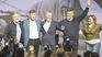 Broches. HUxC cerró anoche la campaña con Daniel Passerini escoltado por el gobernador Juan Schiaretti y su sucesor ya electo, Martín Llaryora. 