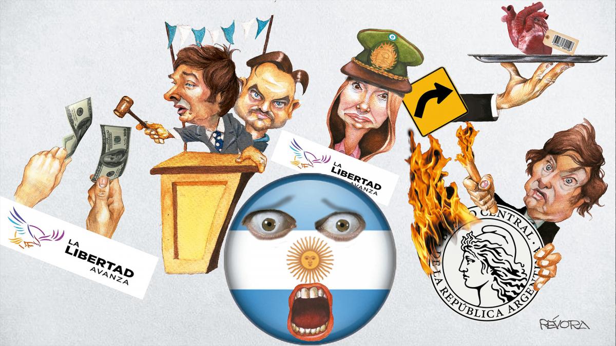 La Libertad avanza Ilustracin de Osvaldo Rvora