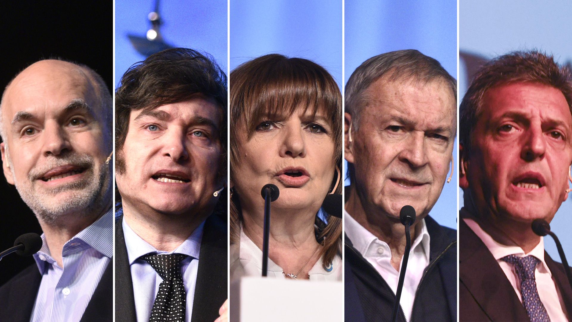 Horacio Rodríguez Larreta, Javier Milei, Patricia Bullrich, Juan Schiaretti y Sergio Massa expusieron sus propuestas para el campo en un evento en La Rural