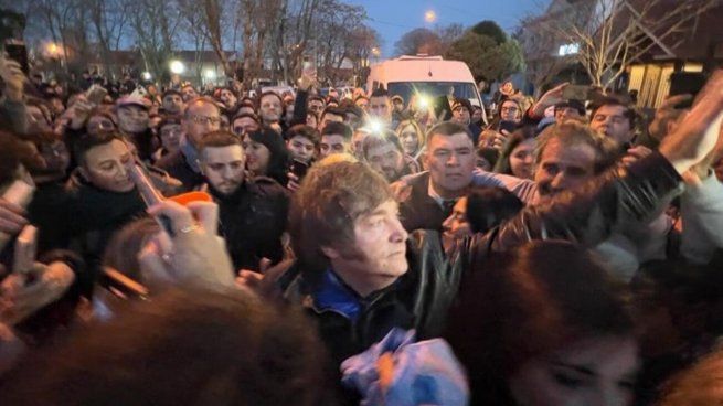Javier Milei en Mar del Plata. 