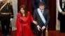 Javier Milei y Cristina Fernández de Kirchner durante el traspaso de mando.